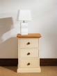 Mottisfont Painted 3 Drawer Bedside Cabinet