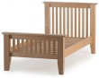 New England Ash Bed - High Footboard - Single, Double, Kingsize & Super Kingsize