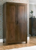Lyon Walnut Double Wardrobe