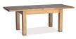 Rustic Oak Extending Dining Table &amp; 6 Rustic Oak Dining Chairs