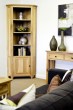 Hereford Rustic Oak Corner Display Cabinet
