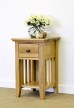 Hereford Rustic Oak 1 Drawer Narrow Bedside