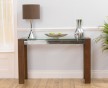 Rochelle Solid Walnut &amp; Glass Console Table 