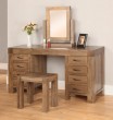 Santana Reclaimed Oak Dressing Table with 8 Drawers