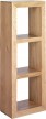 Cuba Solid Oak 3 Hole Storage Cube