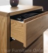 Domino Oak 1 Drawer Nightstand