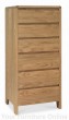 Domino Oak 6 Drawer Tall Chest