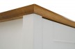 Grace 2 Door Wardrobe - Opal White with Golden Cherry 