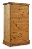Brunswick Pine 4 Drawer Wellington Chest 