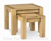 Lyon Oak Nest of Lamp Tables